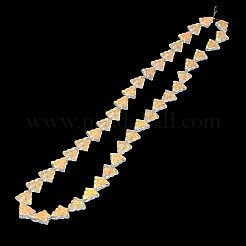 Прозрачные стеклянные бусины гальваническим пряди EGLA-C002-AB01