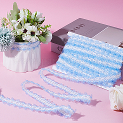 10 ярд полиэстеровой кружевной отделки SRIB-GF0001-29