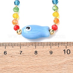 Фарфоровая подвеска в виде рыбки&nbsp;KF3974-2