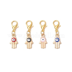 Подвесные украшения из эмали из сплава 4 шт.&nbsp;HJEW-JM03749