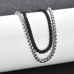 Браслеты из нержавеющей стали 304 с цепочкой из нескольких нитей для мужчин и женщин BJEW-Q038-03