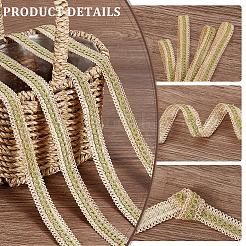 10 м полиэстеровая плетеная кружевная лента OCOR-GA0002-02