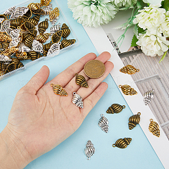 90 шт. 3-х цветные подвески в тибетском стиле FIND-DC0004-07