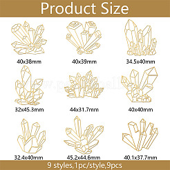 Никелевые декоративные наклейки DIY-WH0450-051