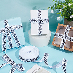 25 ярд полиэстеровая лента с футбольным принтом и спортивной тематикой SRIB-WH0011-290A