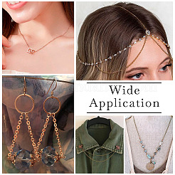 Железные плоские кабельные цепи с латунным покрытием CH-TAC0007-02RG