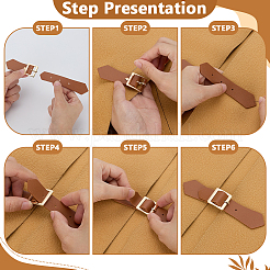 Регулируемые пряжки из искусственной кожи&nbsp;DIY-WH0308-801A