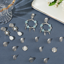 40 шт. фурнитура для сережек-гвоздиков из латуни&nbsp;KK-SC0006-87P