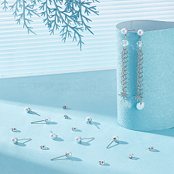 150 шт. железные серьги-гвоздики STAS-UN0063-55P