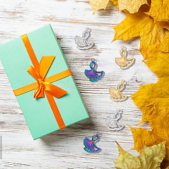 18 шт. подвески из нержавеющей стали 304 двух цветов&nbsp;STAS-DC0013-36