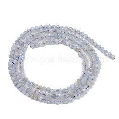 Натуральный голубой кружевной агат бисер нитей G-Z074-A01-03