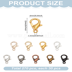 270 шт. 9 цвета из цинкового сплава&nbsp;FIND-LP0002-03