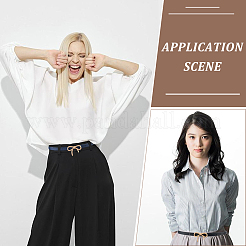 3 шт. 3 цвета сплава бант PU кожаный ремень цепь для женщин AJEW-CL0001-14A