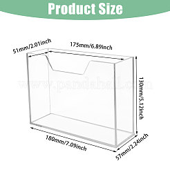 Прозрачный акриловый держатель для салфеток&nbsp;ODIS-WH0099-82A