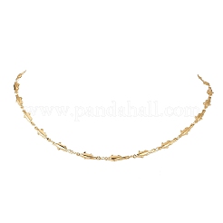 Латунные ожерелья из цепочек-рыбок для женщин&nbsp;NJEW-JN05521