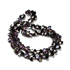 Стеклянные бусины с гальваническим покрытием &nbsp;EGLA-P066-03A-HP02