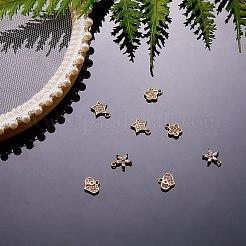 Латунные микропаве прозрачные кубические циркониевые подвески KK-SZ0001-18G