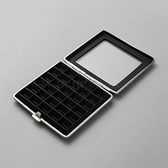 30 сетка квадратная коробка из искусственной кожи с бриллиантами&nbsp;CON-WH0085-60