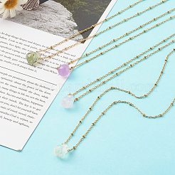 Натуральные кварцевые подвесные ожерелья NJEW-JN03472