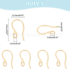 Ионное покрытие (ip) крючки для сережек из нержавеющей стали 304&nbsp;STAS-UN0058-41G
