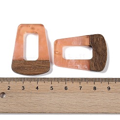 Подвески из смолы и дерева&nbsp;LS-WOOD-F015-11B