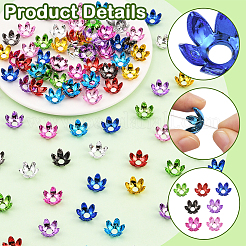 120шт 10 цвета акриловые колпачки для бусин&nbsp;OACR-SP0001-94