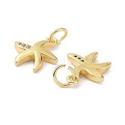 Латунные микро проложить кубического циркония подвески ZIRC-C022-24G