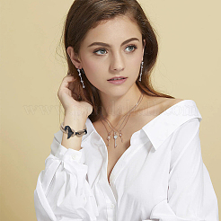 6шт. набор браслетов из хлопка 6 цветов с тремя петлями BJEW-FI0001-66