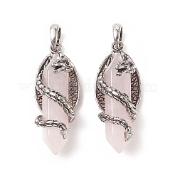 Естественно розового кварца отметил кулоны G-C051-01B