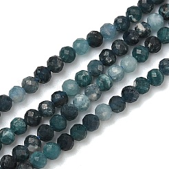 Бусы из натурального голубого турмалина&nbsp;G-B168-A06-3mm