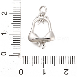 Латунные микро проложить кубического циркония подвески&nbsp;KK-H527-06B-P