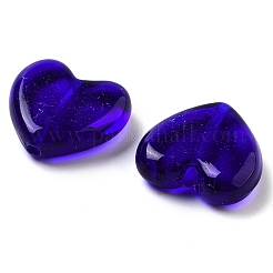 Сердца ручной работы Lampwork бисер LAMP-U003-01D