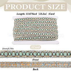 1 комплект металлизированной плетеной кружевной отделки OCOR-MA0001-64A