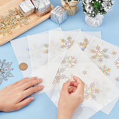 Исправление узора снежинки стразами DIY-WH0430-205F