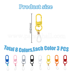 24шт 8-х цветный силиконовый держатель для ручки&nbsp;HJEW-DR00035