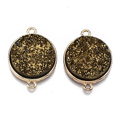 Соединители звеньев агата натурального друзы&nbsp;G-T131-86G