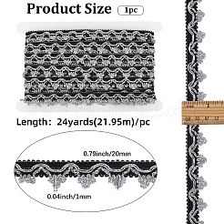 24 ярд ажурного полиэстерового кружева OCOR-GF0005-28A