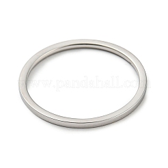 Не тускнеющий 304 нержавеющая сталь простой однотонный ободковый перстень для женщин мужчин RJEW-F152-05P-E