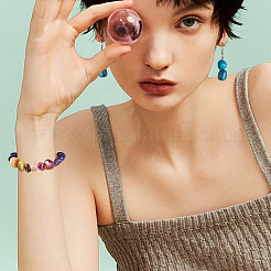 100шт 5 цвета бусины из натурального агата&nbsp;G-TA0002-51