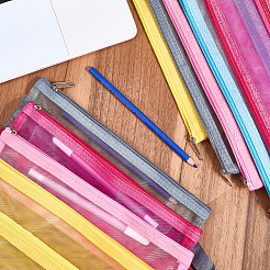 6 шт. 6-цветный нейлоновый сетчатый чехол для ручек AJEW-CP0006-77