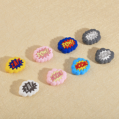 18 шт. 9 стильных облака со словом «пищевой экологически чистый силиконовый фокус» бусины SIL-CA0002-76