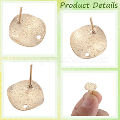 40 шт. фурнитура для сережек-гвоздиков из латуни&nbsp;KK-SC0006-87G