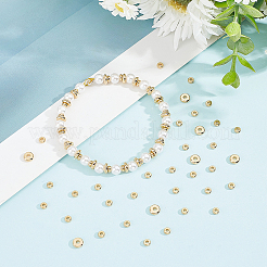 100шт 2 стильные латунные бусины&nbsp;KK-DC0002-13