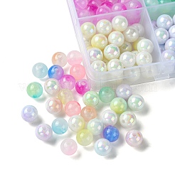 Прозрачные и двухцветные непрозрачные акриловые бусины&nbsp;SACR-FS0001-24