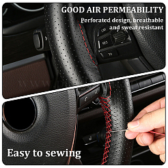 1 шт. чехол на руль автомобиля из коровьей кожи&nbsp;AJEW-CL0002-42A