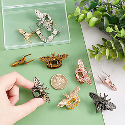 6 шт. 6-цветные застежки-защелки для сумок из цинкового сплава с поворотным замком FIND-PH0007-29