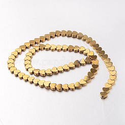 Гальванизировать немагнитных синтетический гематит нитей бисера&nbsp;X-G-F300-23C-03