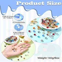 200шт 13 цвета прозрачные гальванические стеклянные бусины нити&nbsp;EGLA-CJ0001-25