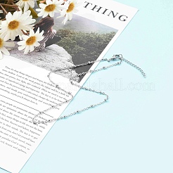 Не тускнеющие цепочки-спутники из нержавеющей стали 304&nbsp;NJEW-JN03459-01