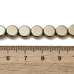 Гальванические нити из синтетических немагнитных гематитовых бусин G-L613-L01-01C